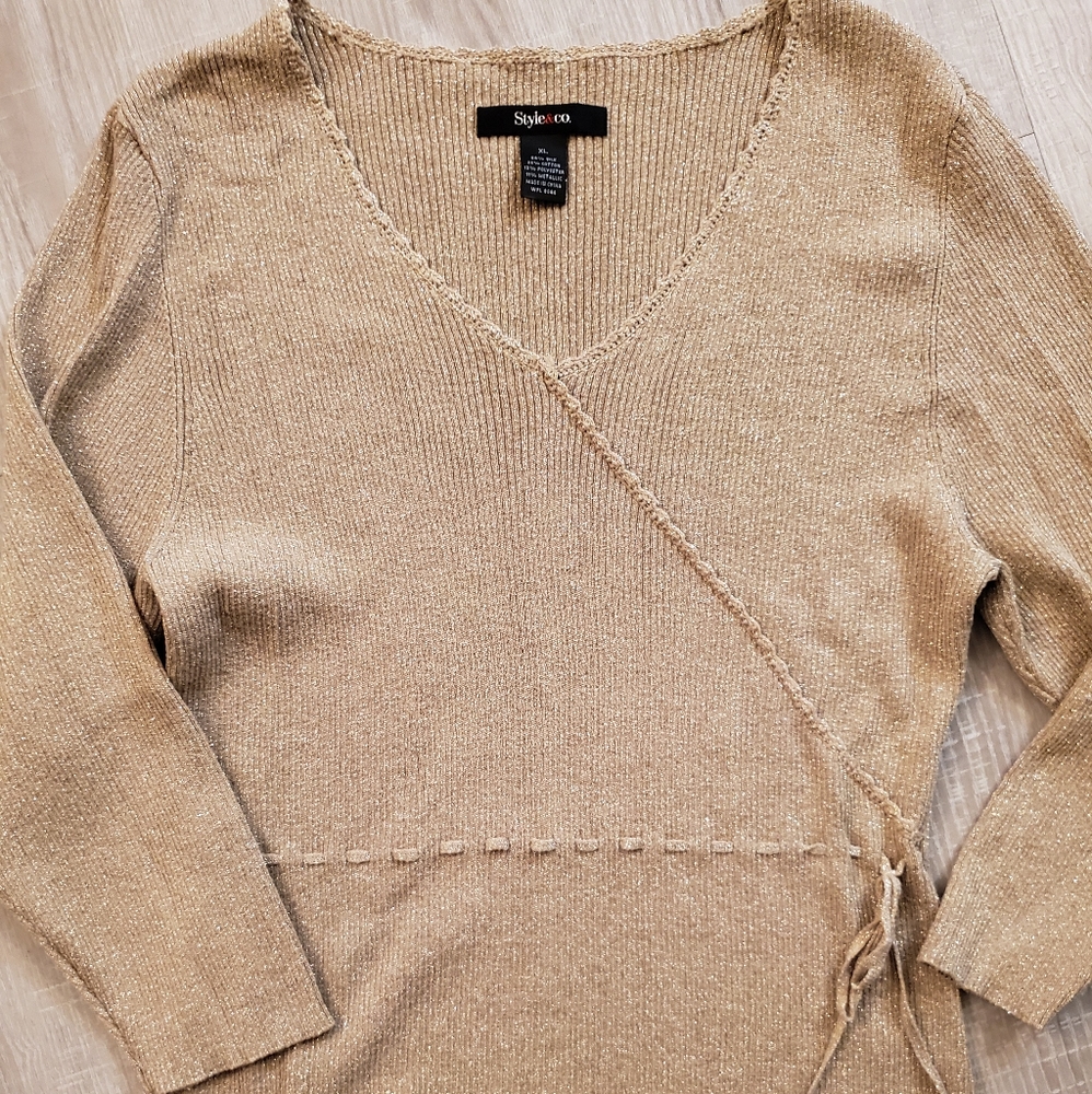 Beautiful Gold Style & Co Sweater!